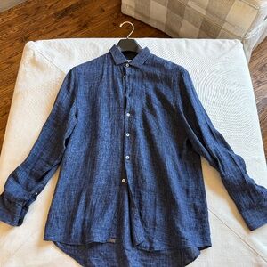 Billy Reid 100% Linen Shirt - Size L